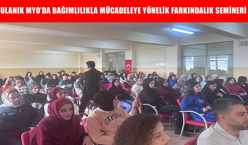 Jandarmadan Bulanık MYO’da bağımlılıkla mücadele semineri