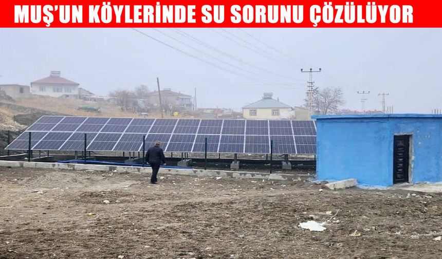 Bulanık'ta içme suyu tesisi hizmete girdi