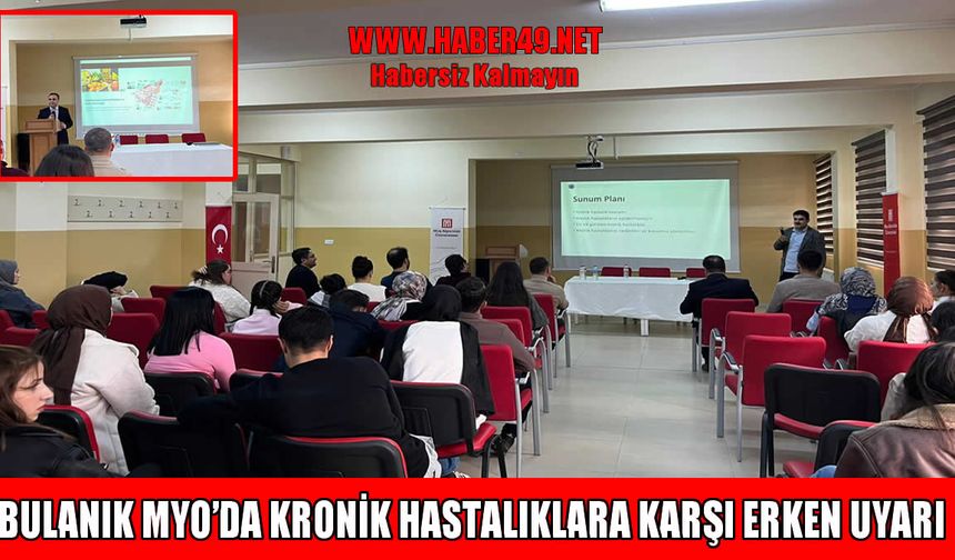 Bulanık MYO'da sağlıklı yaşam çalıştayı düzenlendi