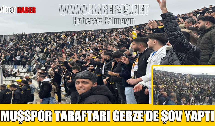 Muşspor taraftarı deplasmanda sınıfı geçti