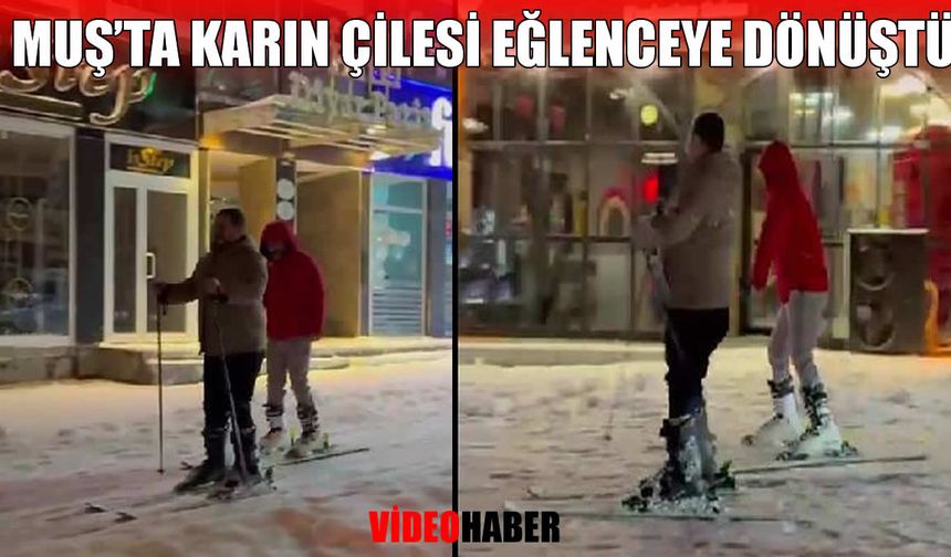 Muş’ta kar esareti yerini "Pist" keyfine bıraktı