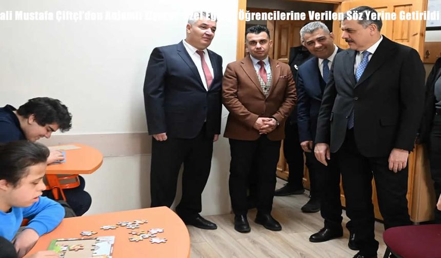Vali Mustafa Çiftçi’den Anlamlı Ziyaret: Özel Eğitim Öğrencilerine Verilen Söz Yerine Getirildi