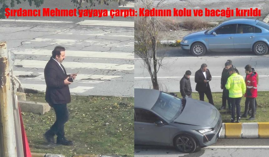 Muş’ta Şırdancı Mehmet’in Aracı Yayaya Çarptı