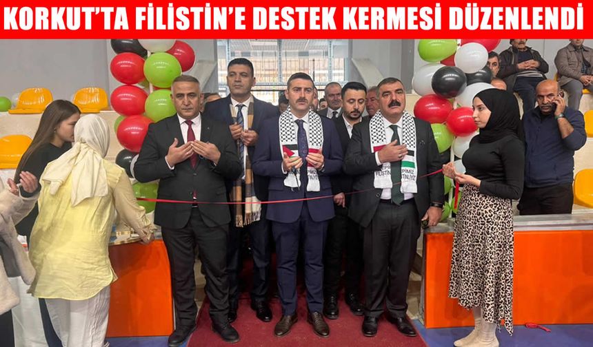 Korkut’ta Filistin’e destek kermesi düzenlendi