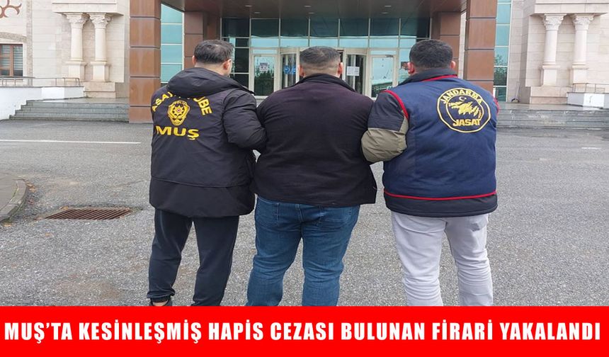 Muş’ta 20 yıl hapis cezası bulunan firari yakalandı