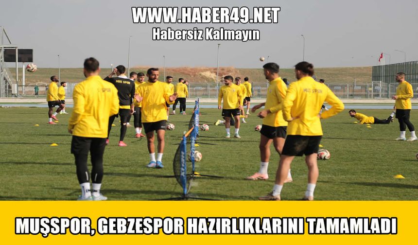 Muşspor, Gebzespor yolcusu