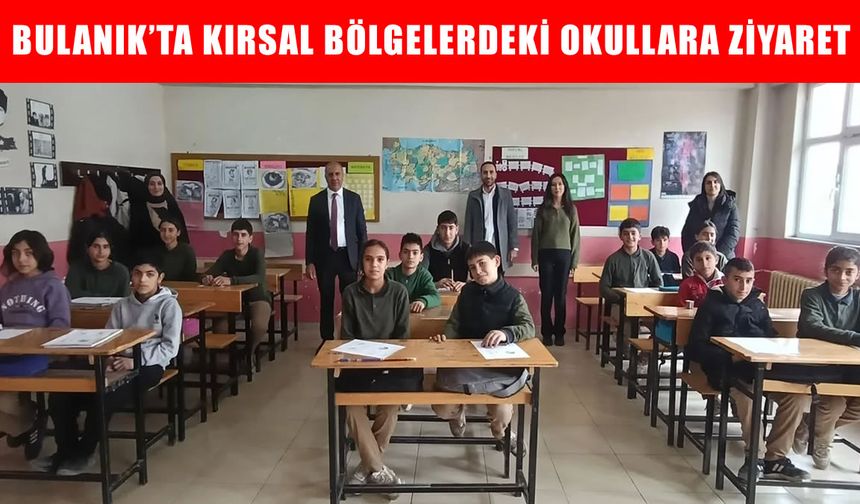 Bulanık’ta LGS’ye hazırlanan öğrencilere moral ve destek ziyareti