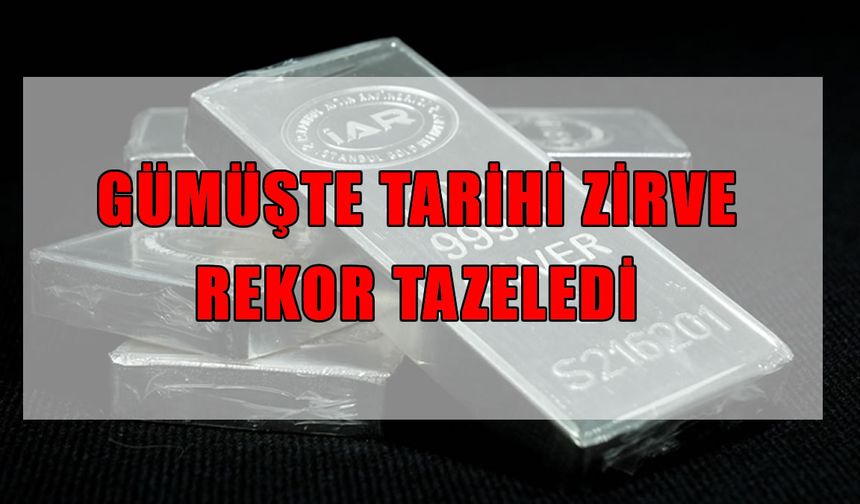 Gümüşte tarihi ralli: Fiyatlar ilk kez 64 doları aştı