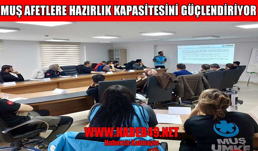 Muş’ta UMKE gönüllüleri göreve hazır