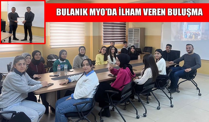 Paralimpik milli sporcu Sedat Güneş, Bulanık'ta öğrencilerle bir araya geldi