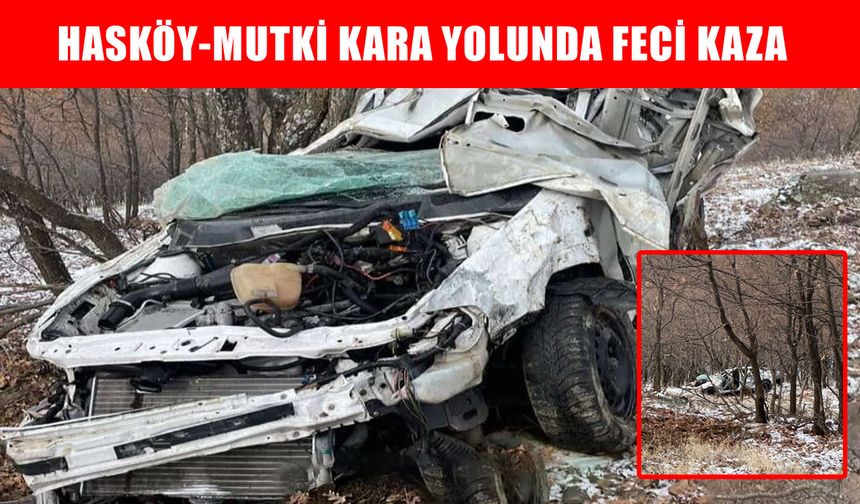 Hasköy-Mutki kara yolunda kaza: Yaralılar var