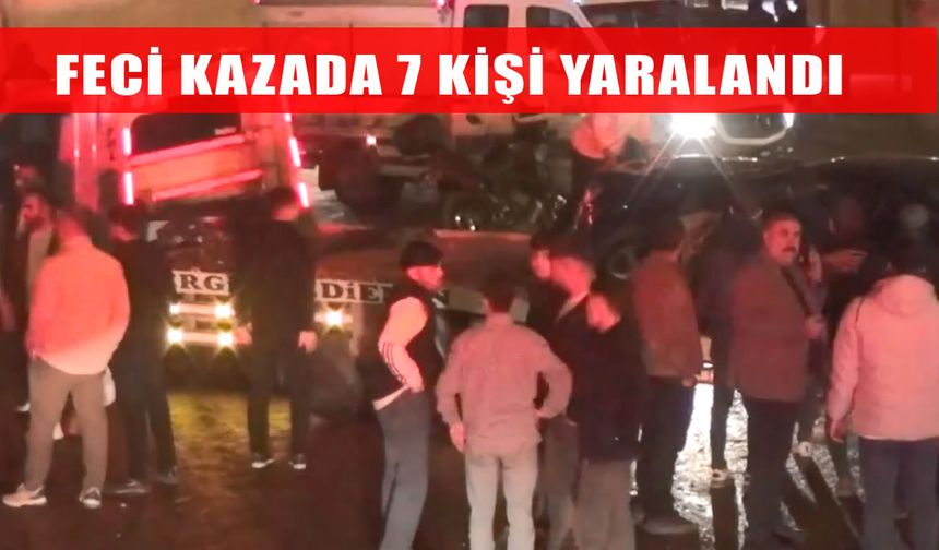 Zincirleme trafik kazasında 7 kişi yaralandı