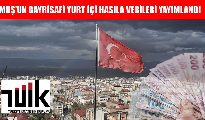 Muş'ta kişi başına GSYH 230 bin TL’ye yükseldi