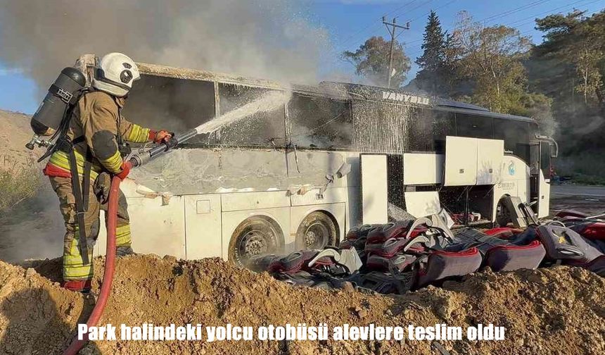 Hatay’da yolcu otobüsü alevlere teslim oldu