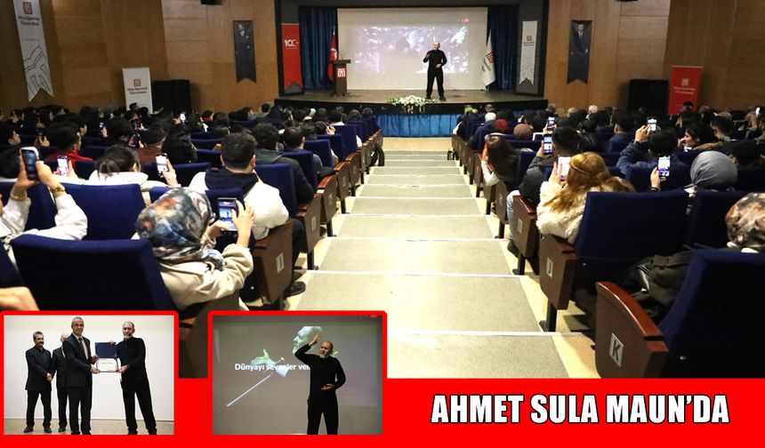 Polis Başmüfettişi Ahmet Sula, MAUN’da öğrencilerle bir araya geldi