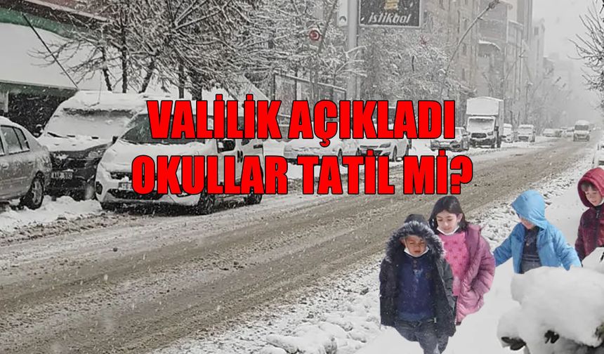 Muş Valiliği'nden 'tatil' açıklaması