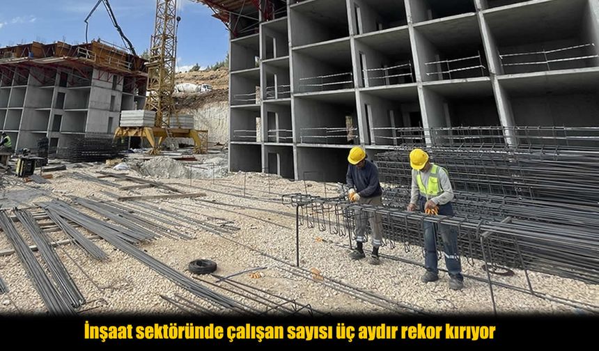 İnşaat Sektöründe Üç Aydır Rekor Üstüne Rekor: Çalışan Sayısı Tarihi Zirvede