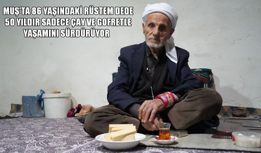 Rüstem Dede'nin 50 yıllık sırrı: Çay ve gofretle yaşama tutunmak