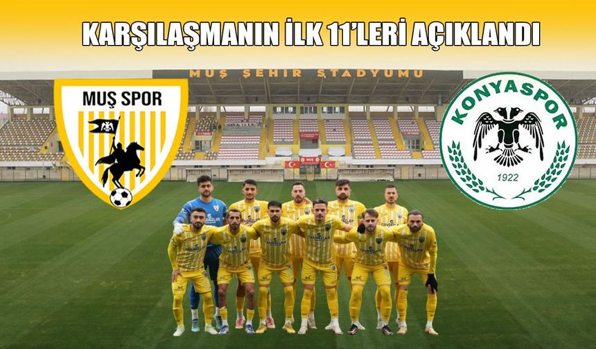 Muş'ta kupa heyecanı başlıyor: İlk 11’ler açıklandı