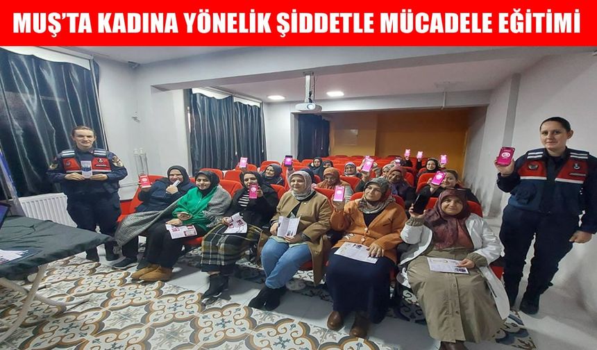 Malazgirt ADEM'de kadınlara şiddetle mücadele eğitimi verildi