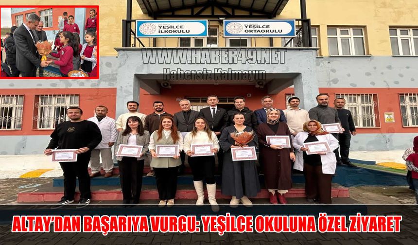 Muş İl Milli Eğitim Müdürü Altay'dan fedakâr öğretmenlere anlamlı jest