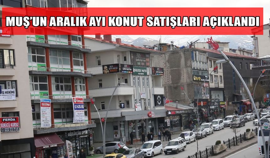 Muş’ta konut satışları yükselişte