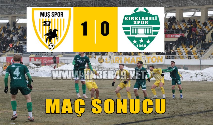 Muşspor kalesini gole kapattı, seriyi 39 maça çıkardı