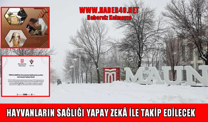 TÜBİTAK ARDEB'den Muş Alparslan Üniversitesi’ne "Akıllı Hayvancılık" desteği