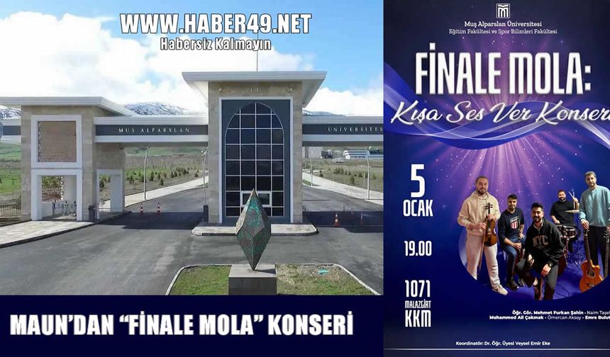 Muş Alparslan Üniversitesi'nden final öncesi moral konseri