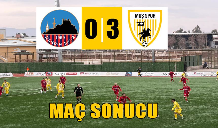Muşspor Mardin’den şen dönüyor: Zirve yarışında 3-0’lık net galibiyet!