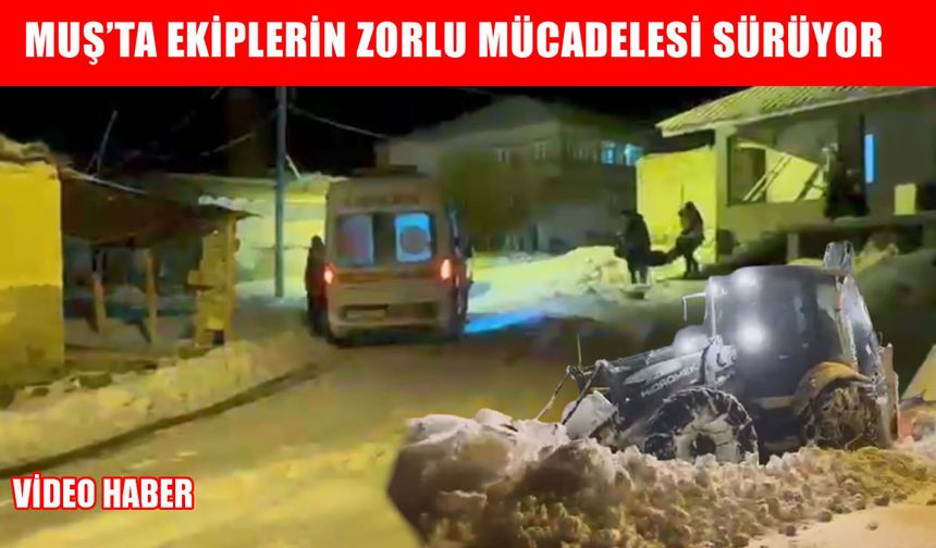 Muş’ta 264 köy yolu ulaşıma kapandı