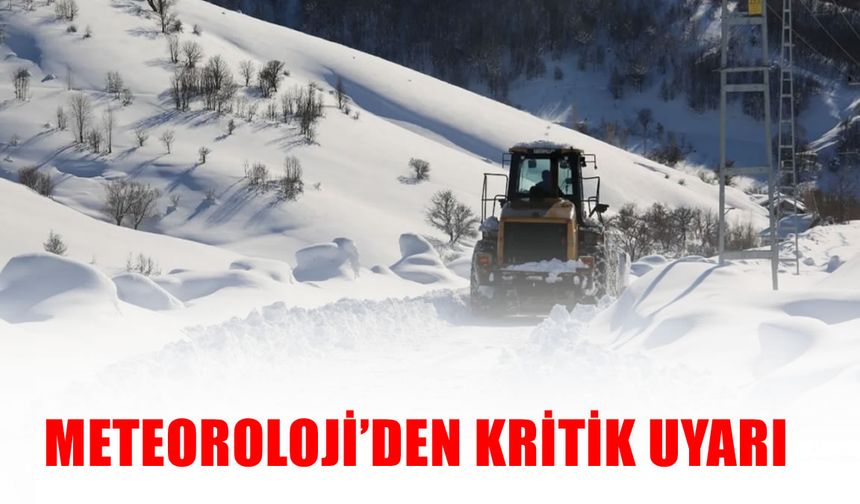 Meteoroloji'den kritik uyarı: Muş’ta 7 günlük çığ tehlikesi!