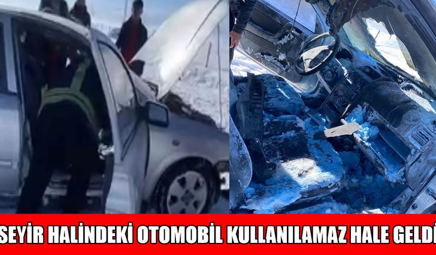 Muş’ta korku dolu dakikalar: Otomobilden geriye sadece demir yığını kaldı