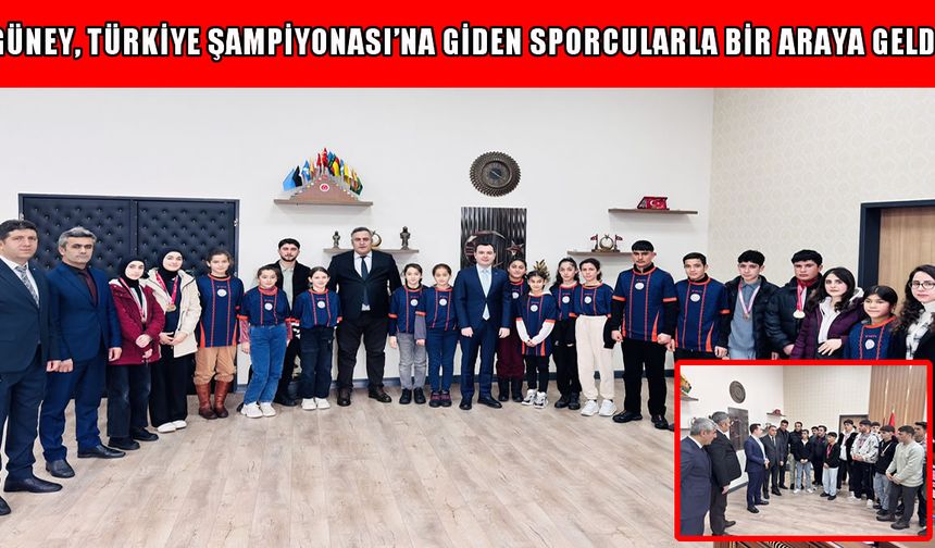 Hasköy Kaymakamı Güney, şampiyon sporcuları ağırladı