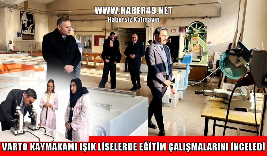 Varto’da eğitim mesaisi