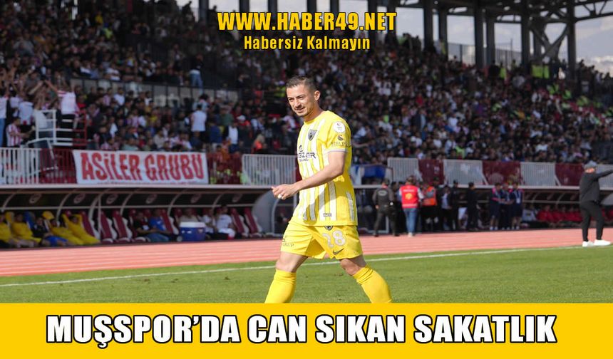 Muşspor’da endişelendiren sakatlık