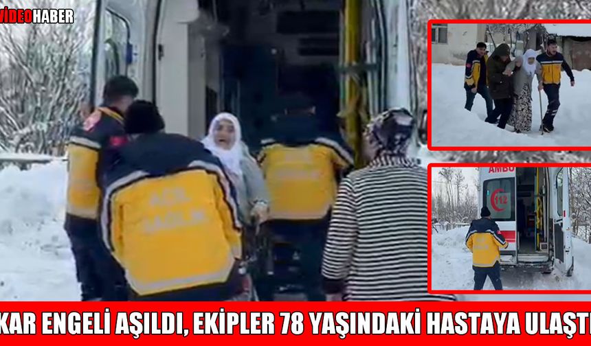 Korkut’ta ekipler, 78 yaşındaki hasta için seferber oldu