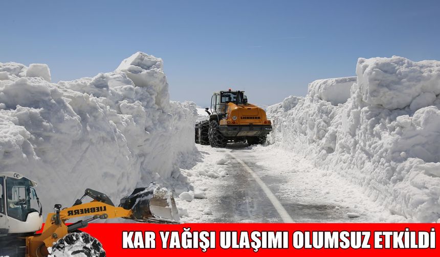 Muş’ta 51 köy yolu ulaşıma kapalı