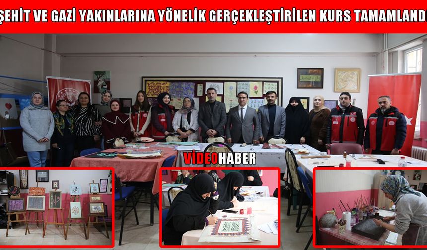 Muş’ta şehit ve gazi yakınları ebru sanatını öğrendi