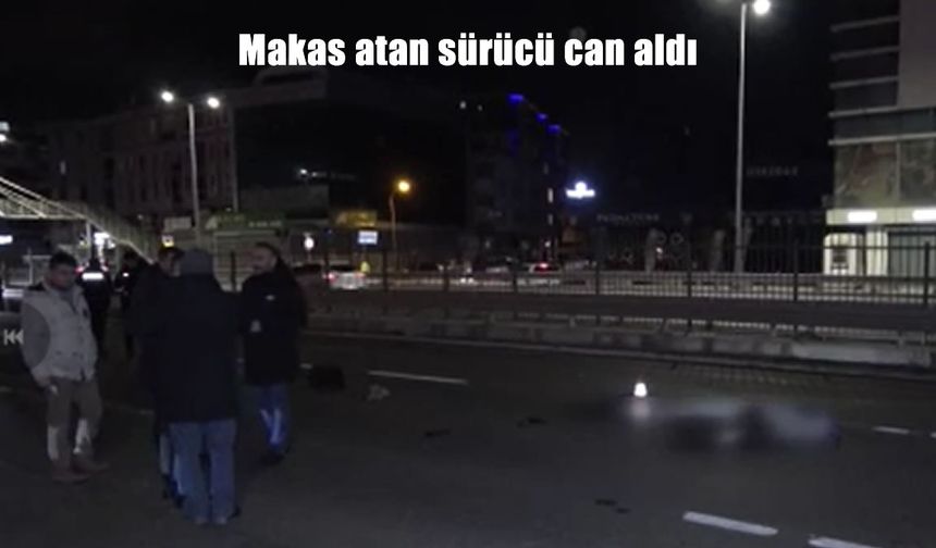 Makas atan sürücü can aldı: Kurye hayatını kaybetti