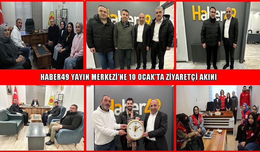 10 Ocak Gazeteciler Günü'nde Haber49'a ziyaretçi akını