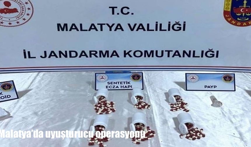 Malatya'da uyuşturucu operasyonu: 8 gözaltı