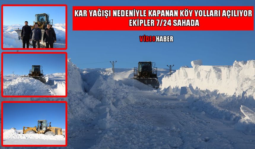Muş’ta karla mücadele aralıksız sürüyor: İl Özel İdare ekipleri 7/24 sahada