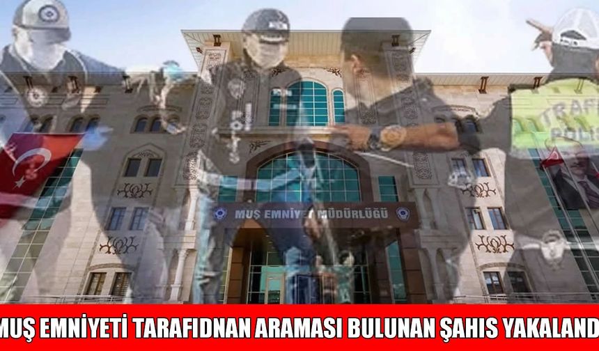 Muş’ta 10 yıl 8 ay hapis cezasıyla aranan şahıs yakalandı