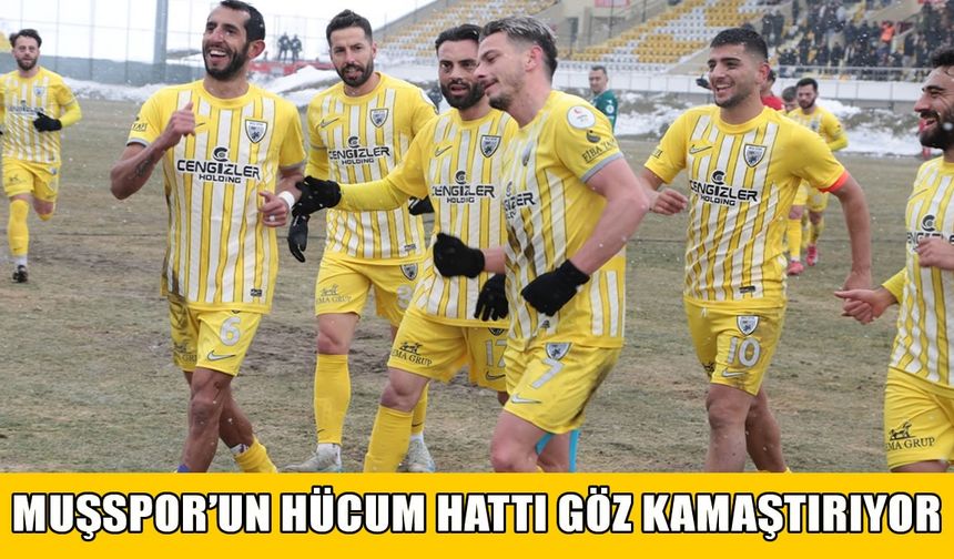 Muşspor'un hücum hattı göz kamaştırıyor: Ersel ve Seçim dönüşümlü olarak sahnede