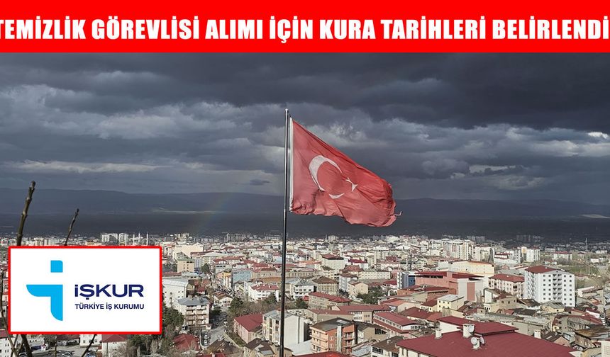Muş’ta TYP temizlik görevlisi alımı için kura tarihi açıklandı