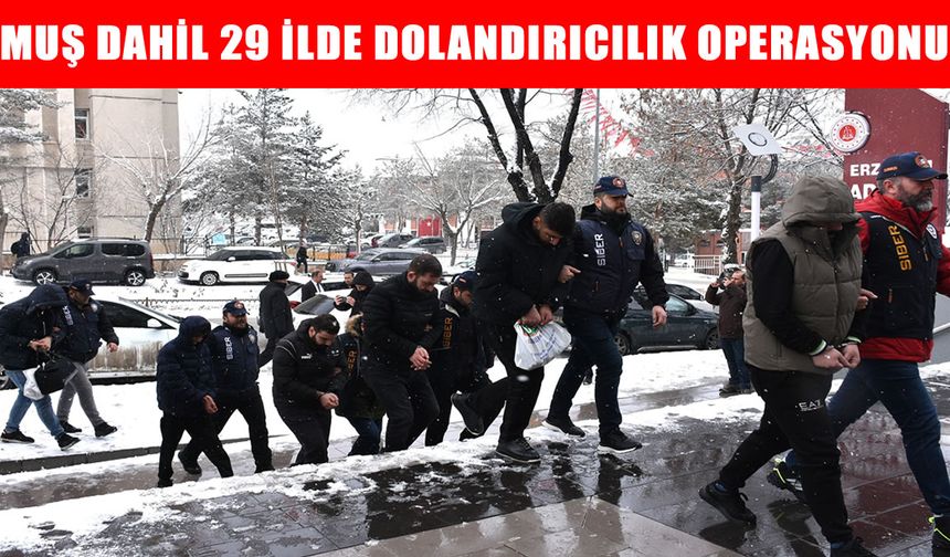 Muş dahil 29 ilde siber dolandırıcılığa ağır darbe: 68 gözaltı