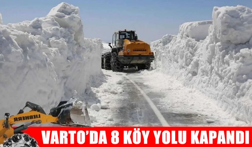Varto’da 8 köy yolu ulaşıma kapalı