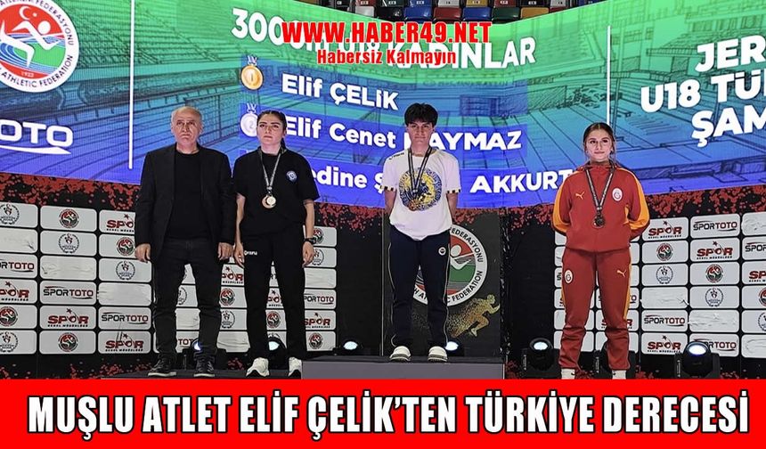 Muşlu Elif Çelik'ten U18 Türkiye Şampiyonası'nda çifte derece