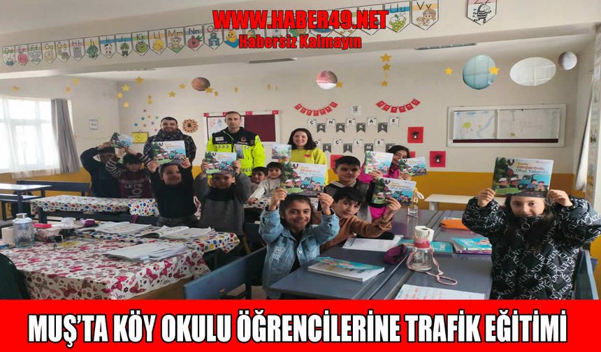 Muş'ta jandarmadan geleceğin sürücülerine trafik semineri